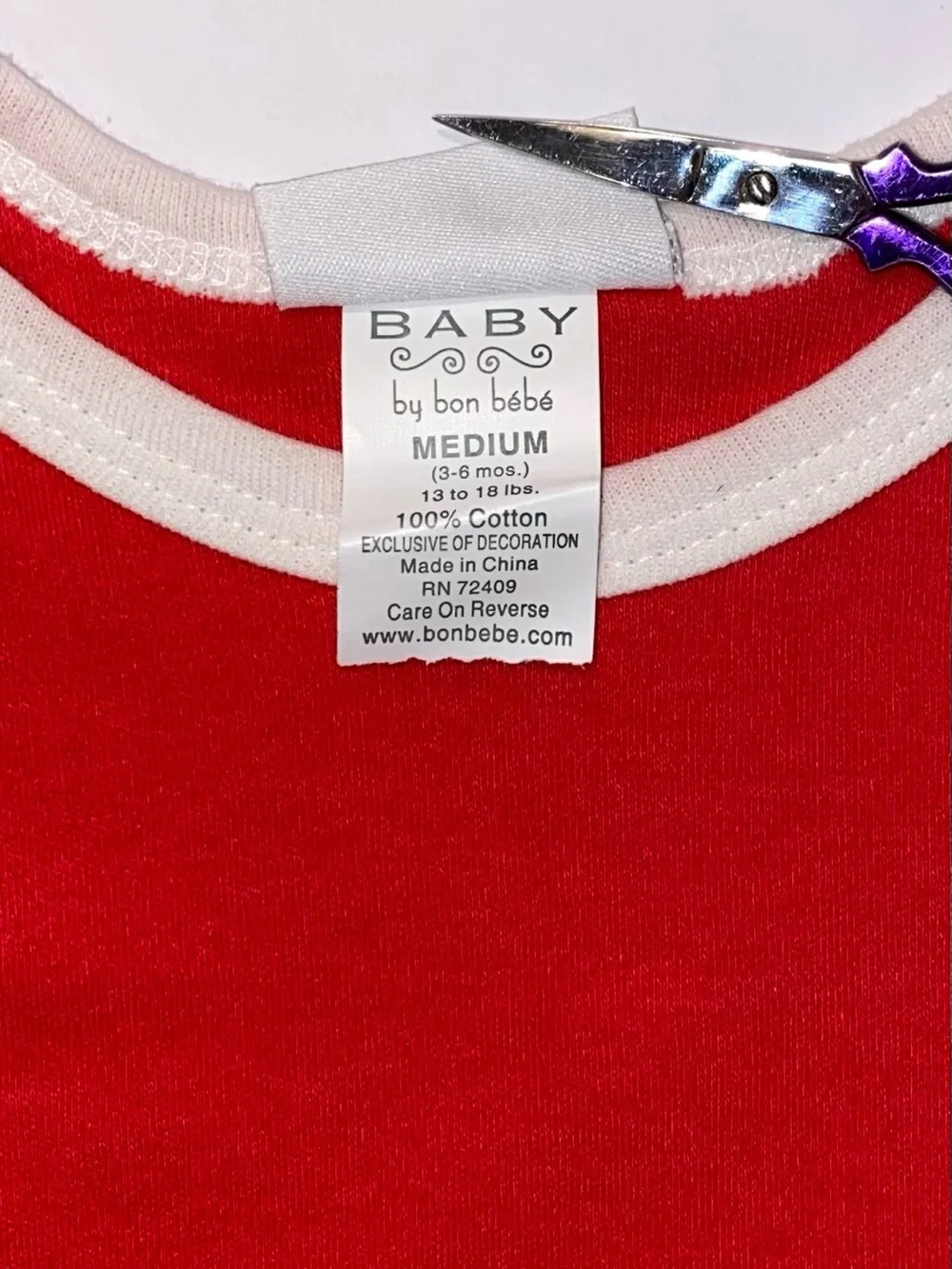 Bon Bébe Infant Boys 3-piece Santa Set: Bib, Bodysuit, Pants   3-6 Months ~Flaw~